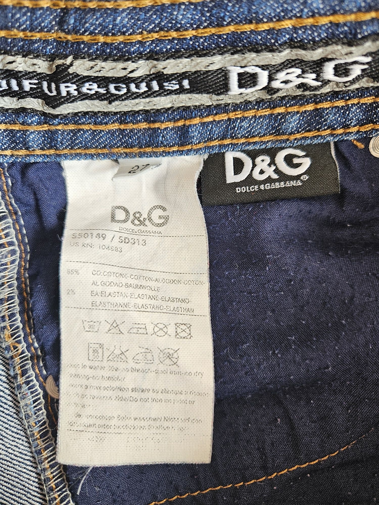 Oldschoolowe jeansy D&G rozmiar S,  vintage, retro look