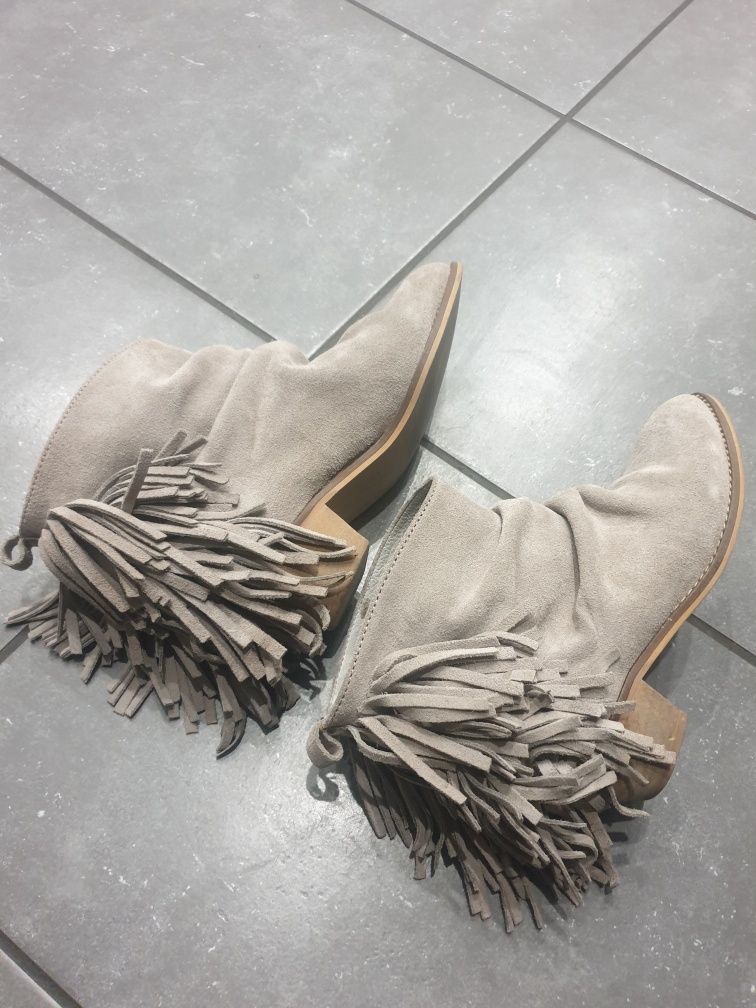 Botki Zara roz.38