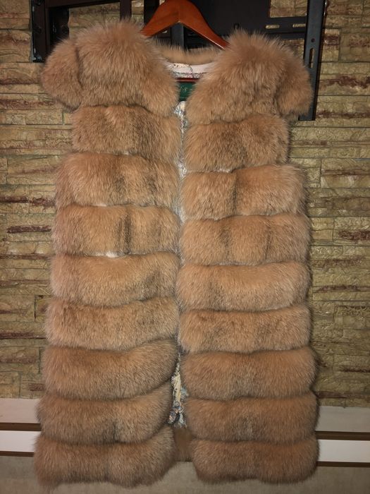 Жилетка з натурального хутра, трансформер