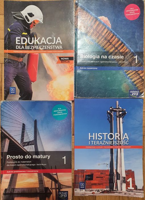 Książki podręczniki do klasy 1 Liceum Technikum