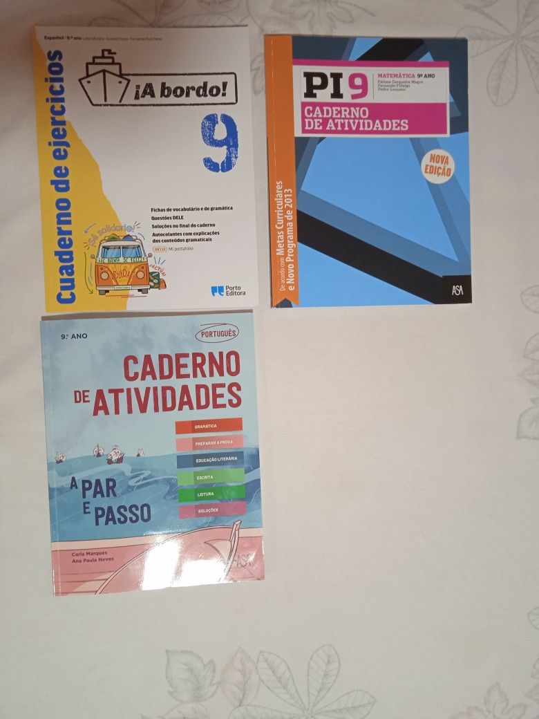 Cadernos de atividades 9° ano