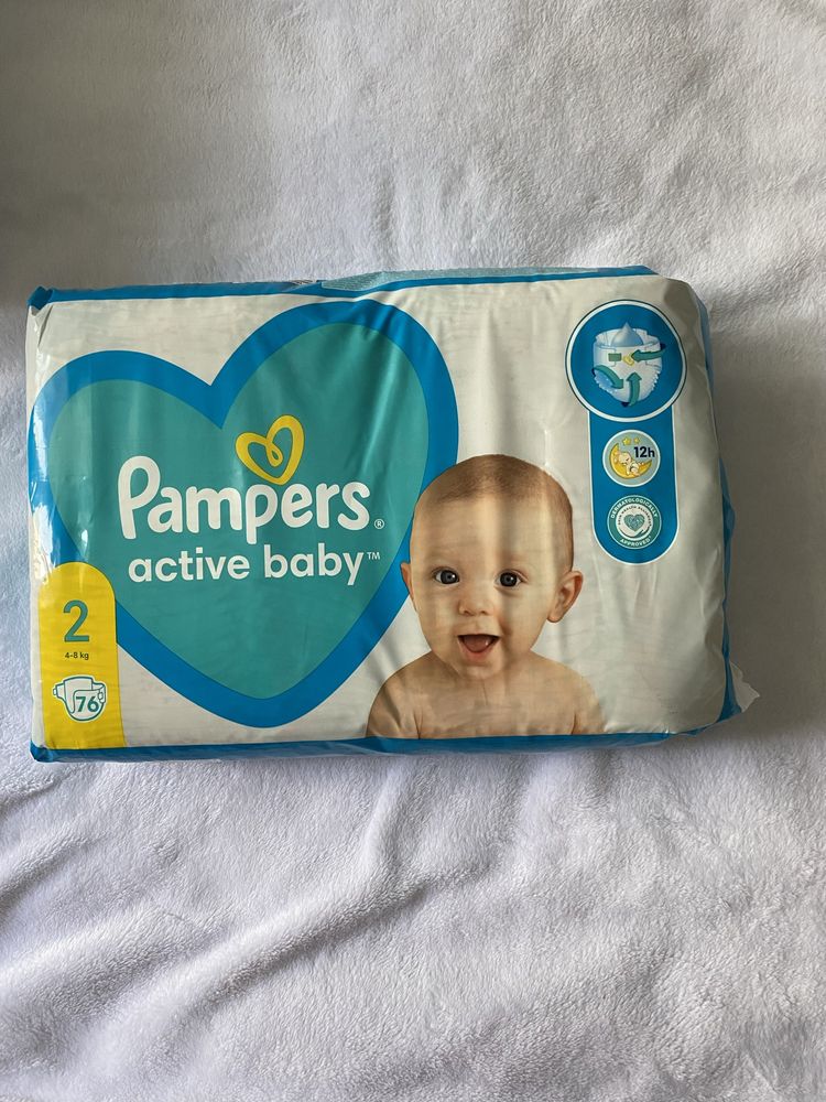 Pampers 2 76szt Nowe