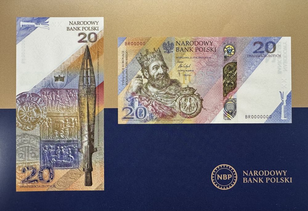 20 zł - Tysiąclecie koronacji Bolesława Chrobrego - banknot z 2025