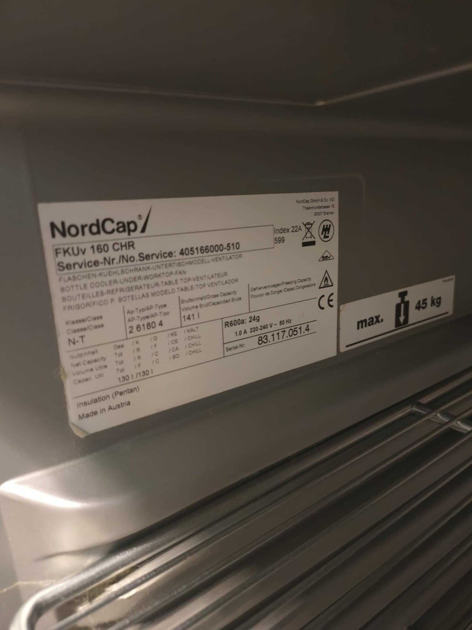 Chłodziarka podblatowa NordCap FKUv 160 CHR