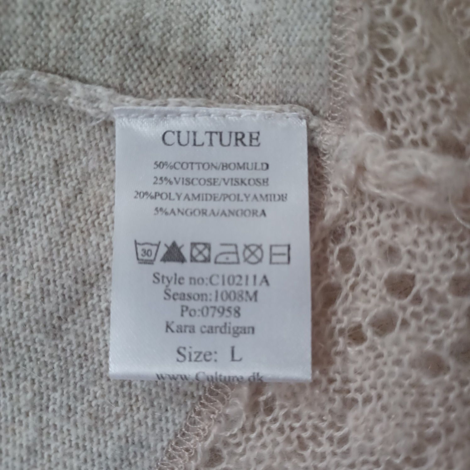 Sweterek cienki romatyczny Culture M/ L