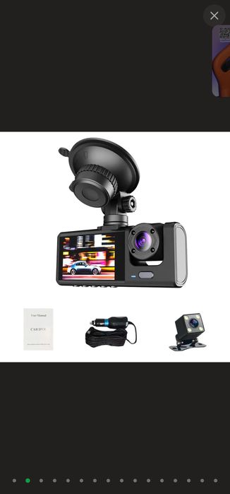 Автомобільний відеореєстратор FHD 1080P з 3 камерами