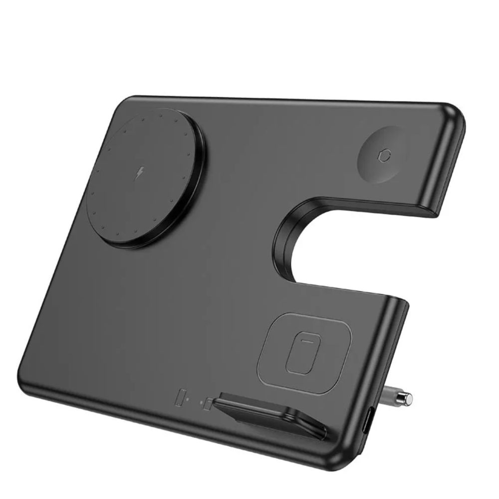 Бездротовий зарядний пристрій Qi HOCO Geek folding 3-in-1 CQ1