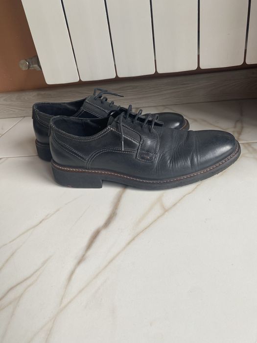 Półbuty męskie skórzane Kidron grafitowe 40