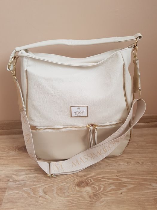 Torebka beżowa damska