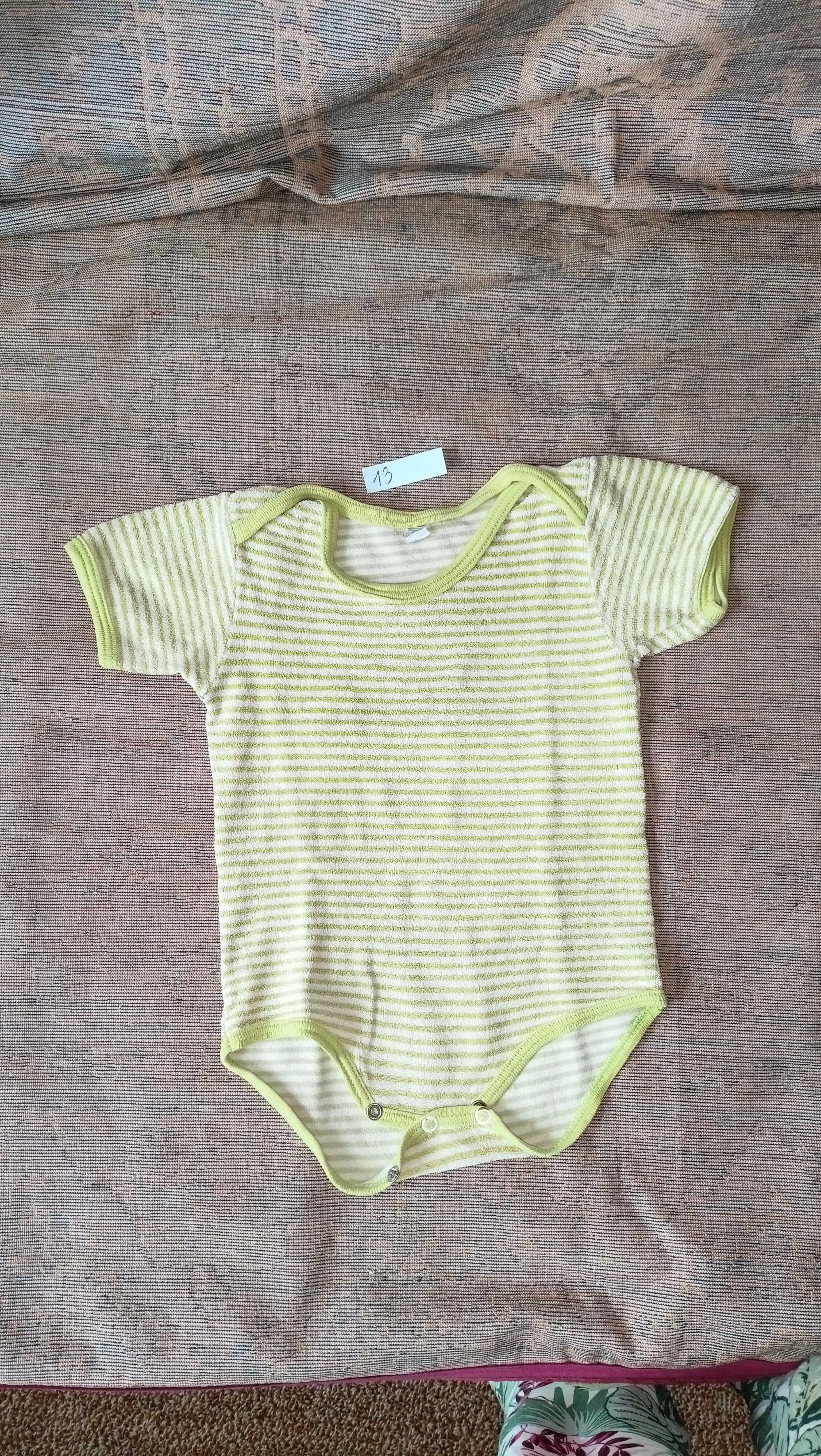 013/ Body frotte z krótkim rękawem rozm 80 cm/12-18 m-cy