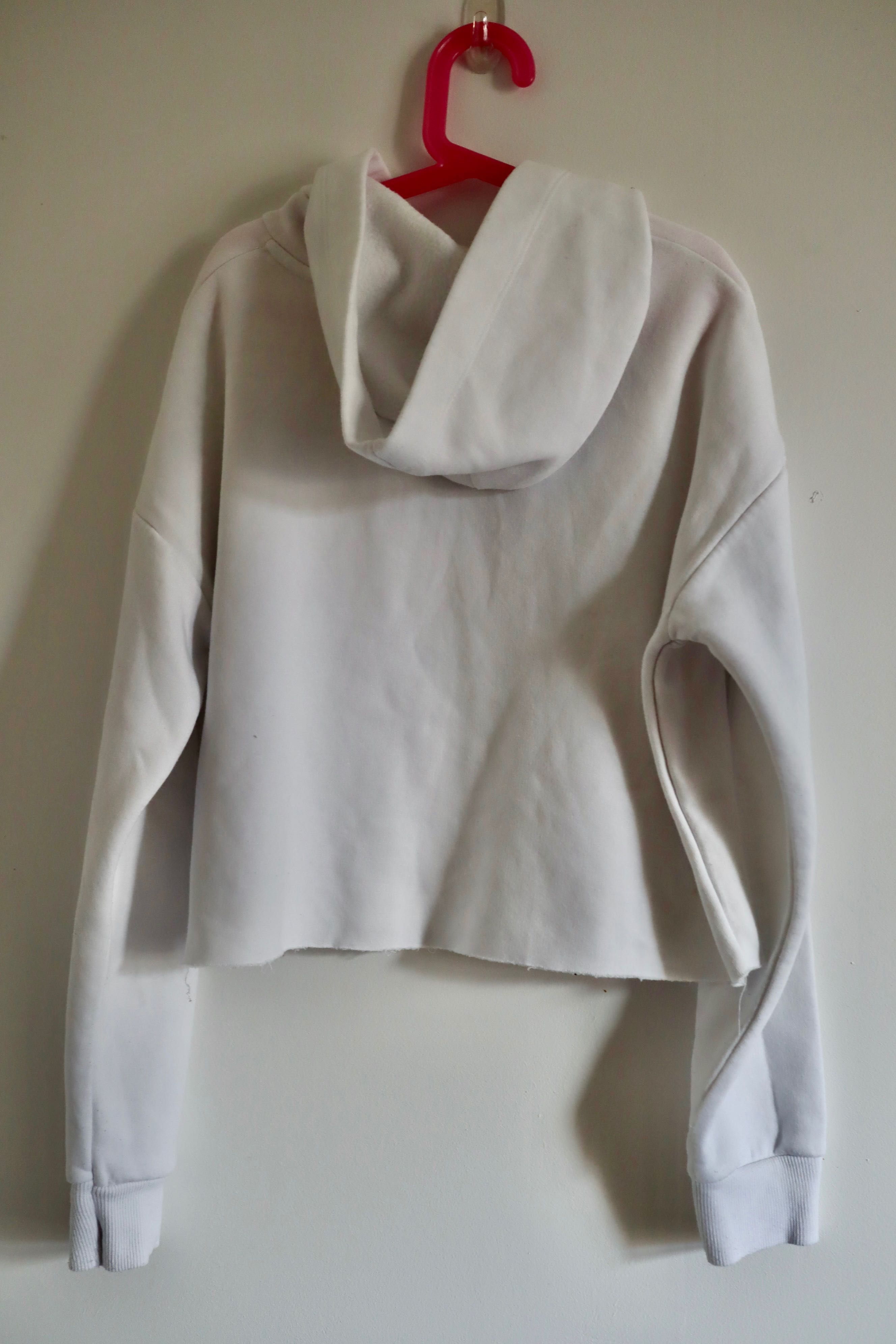Biała luźna bluza z kapturem New Look rozmiar 152-158 #A-43