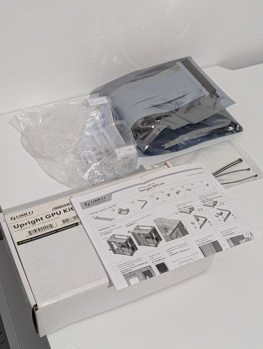 Lian Li O11DE-2W Upright GPU Kit for O11 Dynamic EVO - White