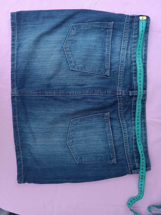 Юбка спідниця джинсова коротка в гарном стані Талія 92 бедра 104  UK40
