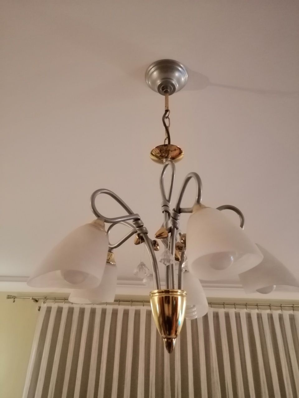 Lampa wisząca pokojową + 3 kinkiety.