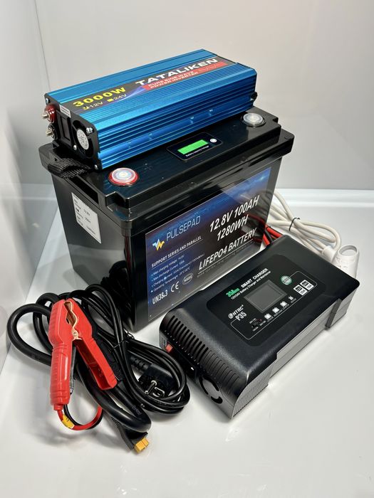 Комплект резервного живлення зарядна станція LiFePO4 HTRC Tataliken