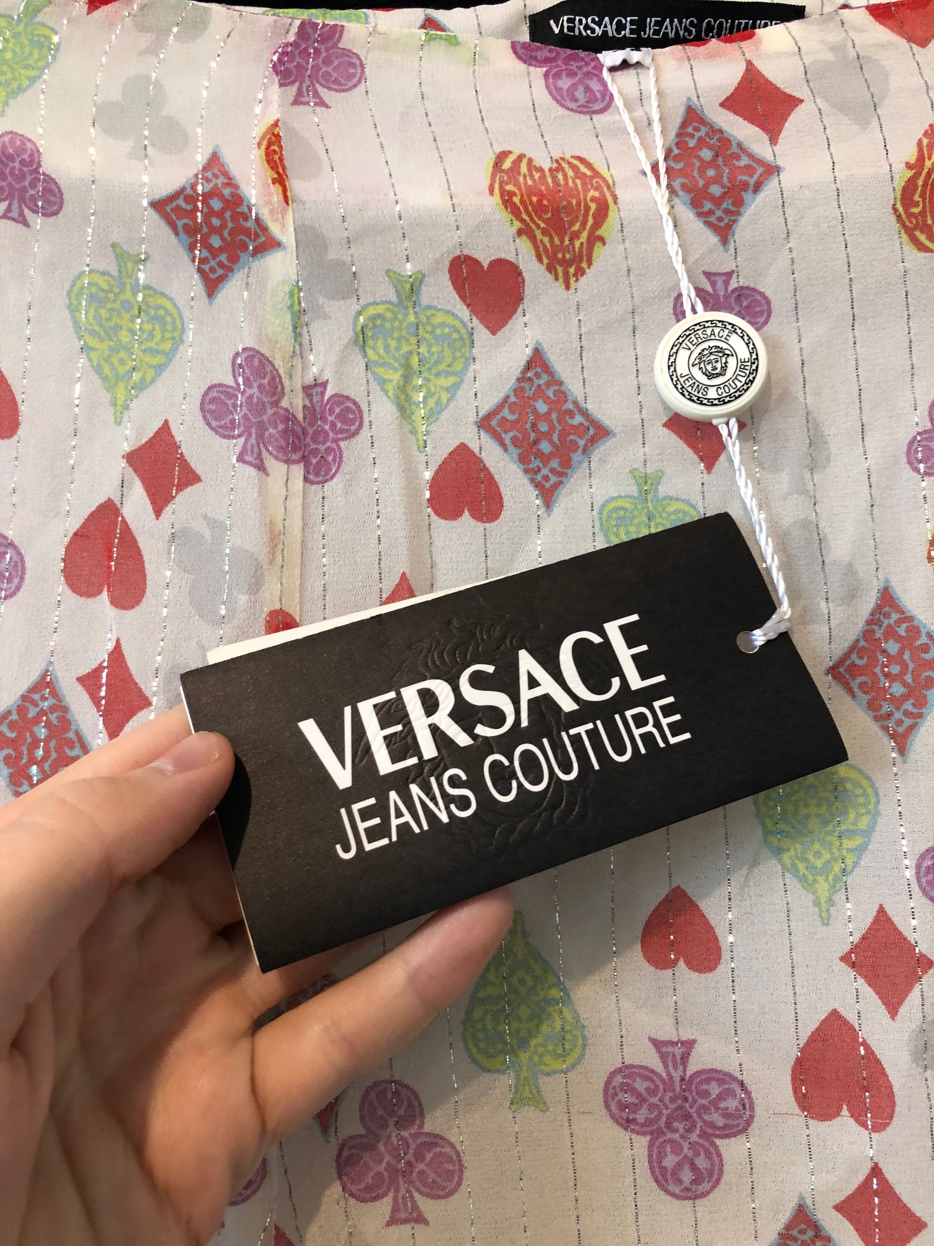 Jedwabna Spódniczka Versace Jeans Couture Nowa Z Metkami