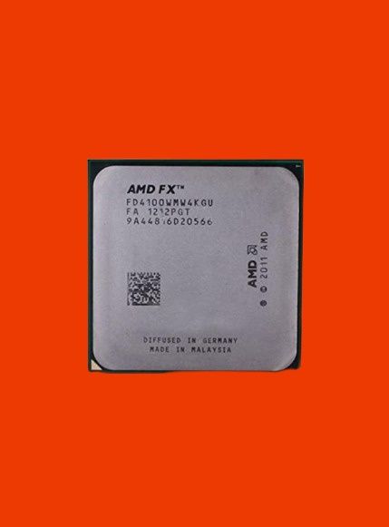 Процессор AMD FX 4100
6 ядер
12 потоків 
частота 3.6 gHz 
Гарантія 30