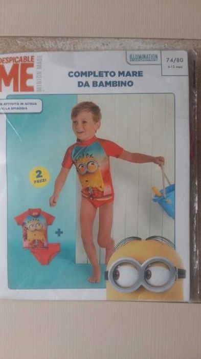 Купальник с УФ - защитой Миньон Despicable ME (Бельгия). Размер 74-80.