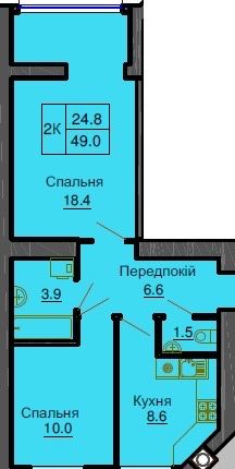 Квартира 50 кв м з терасою. ЖК Софія Резиденція.