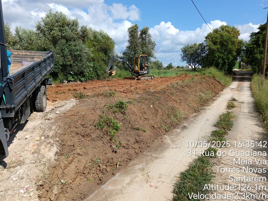 Serviços de mini-giratoria e pesado basculante