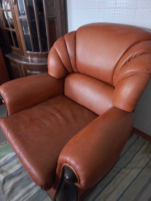 Sofá couro - vintage