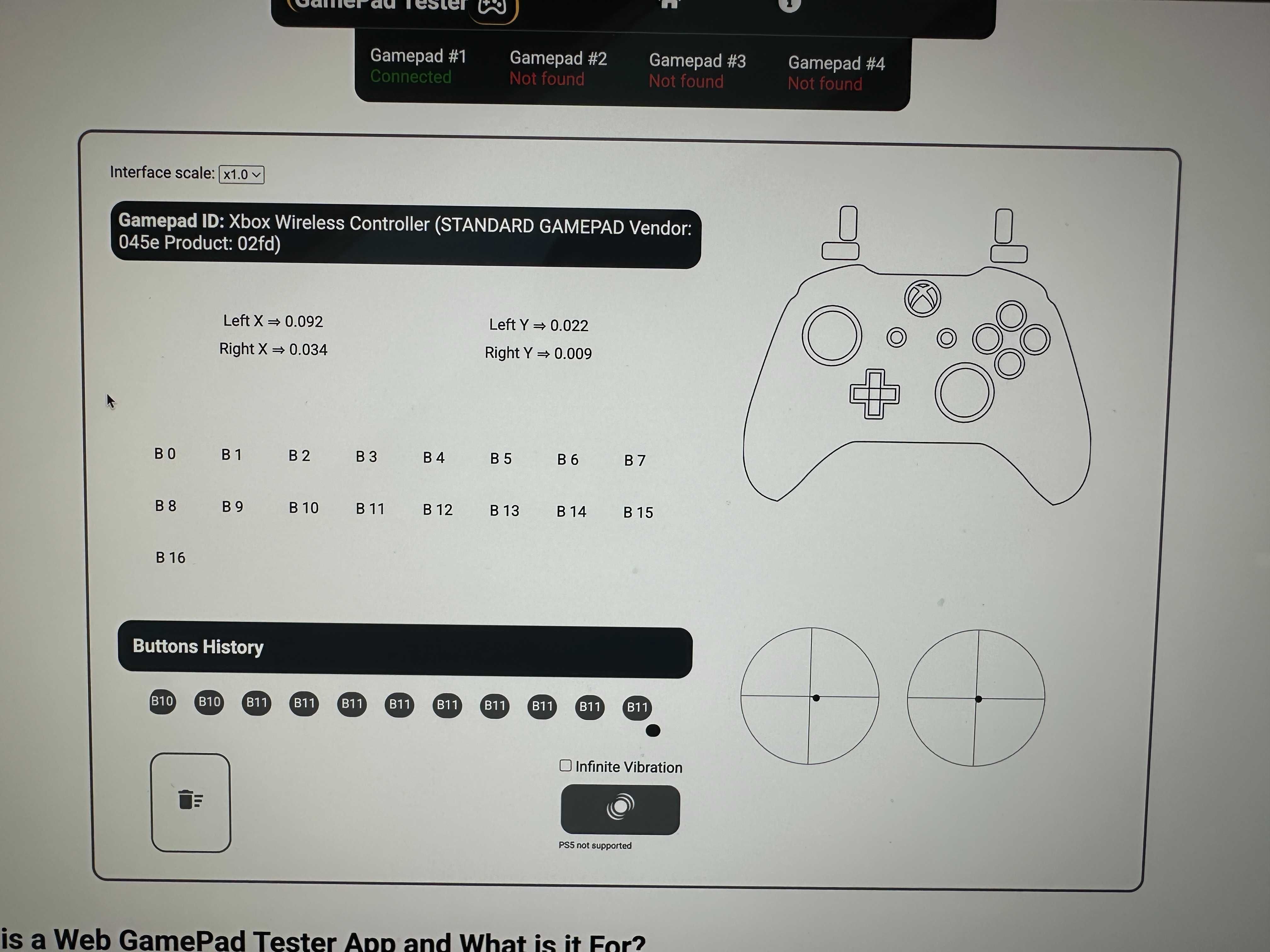 Kontroler Pad Xbox ONE Model: 1708 Niebieski (0005)