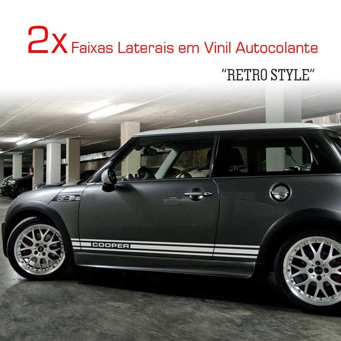 Faixas Laterais Mini (Retro Style Cooper 1275 GT R50 R52 R53 R56 R57)