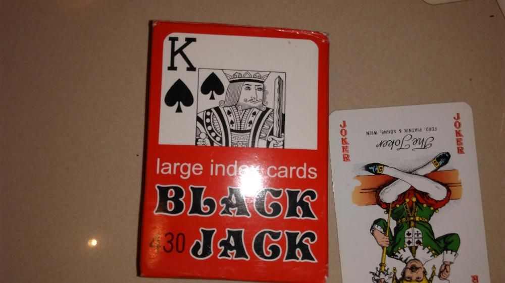 Karty Black Jack, 1 talia, kolekcjonerskie