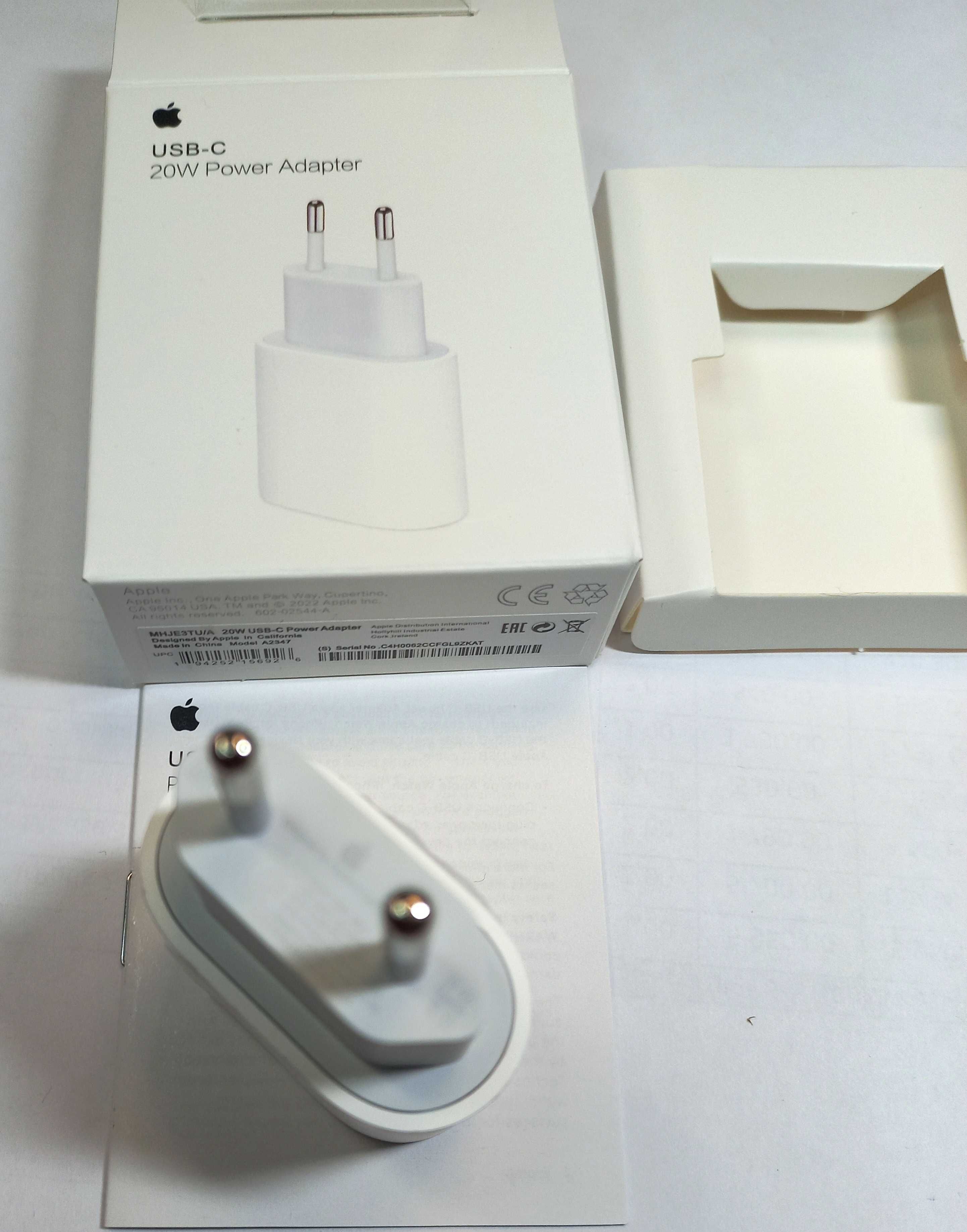 швидка зарядка для Apple 20W USB-C Power Adapter iPhone/iPad  20W