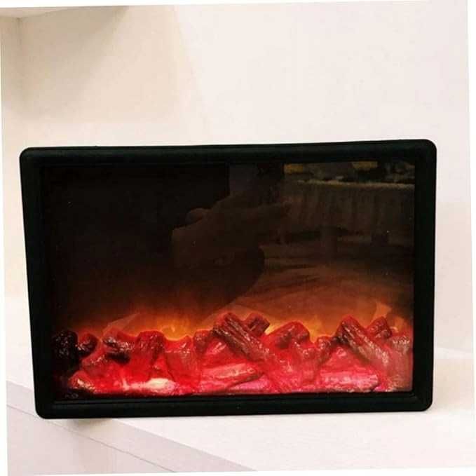 Kominek Dekoracyjny  Led Imitujący Płomienie Palenisko Usb