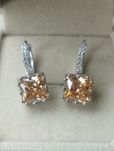 Серьги серебро Shampein&Ice LVX