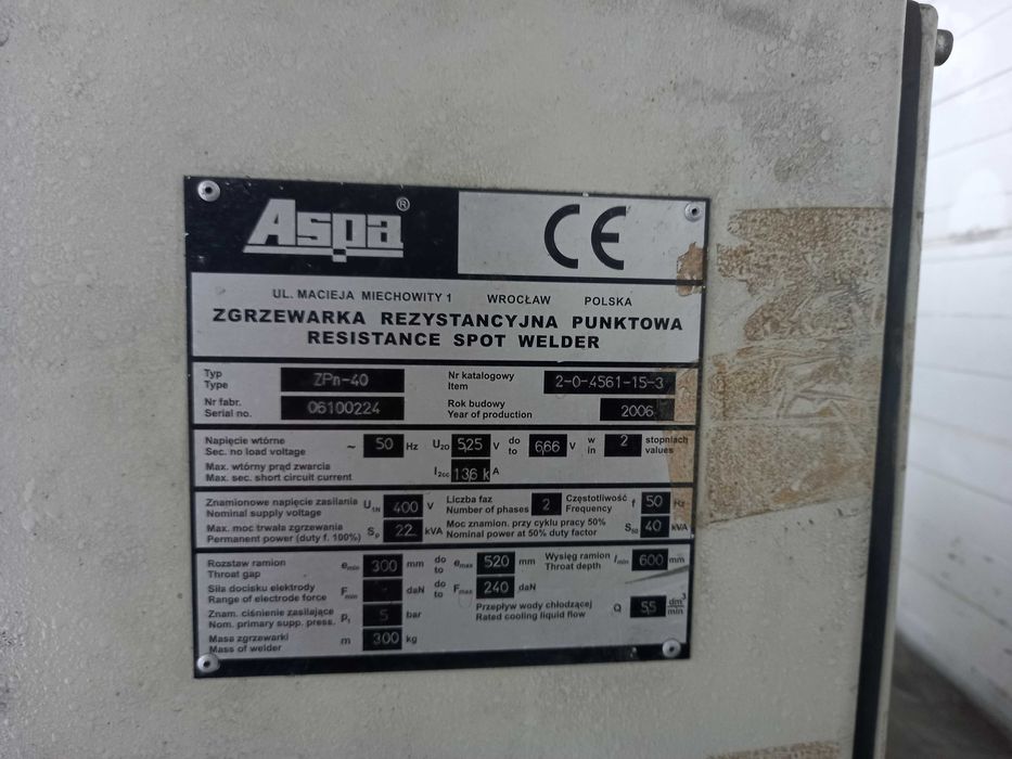 Zgrzewarka Aspa Wrocław 2 sztuki