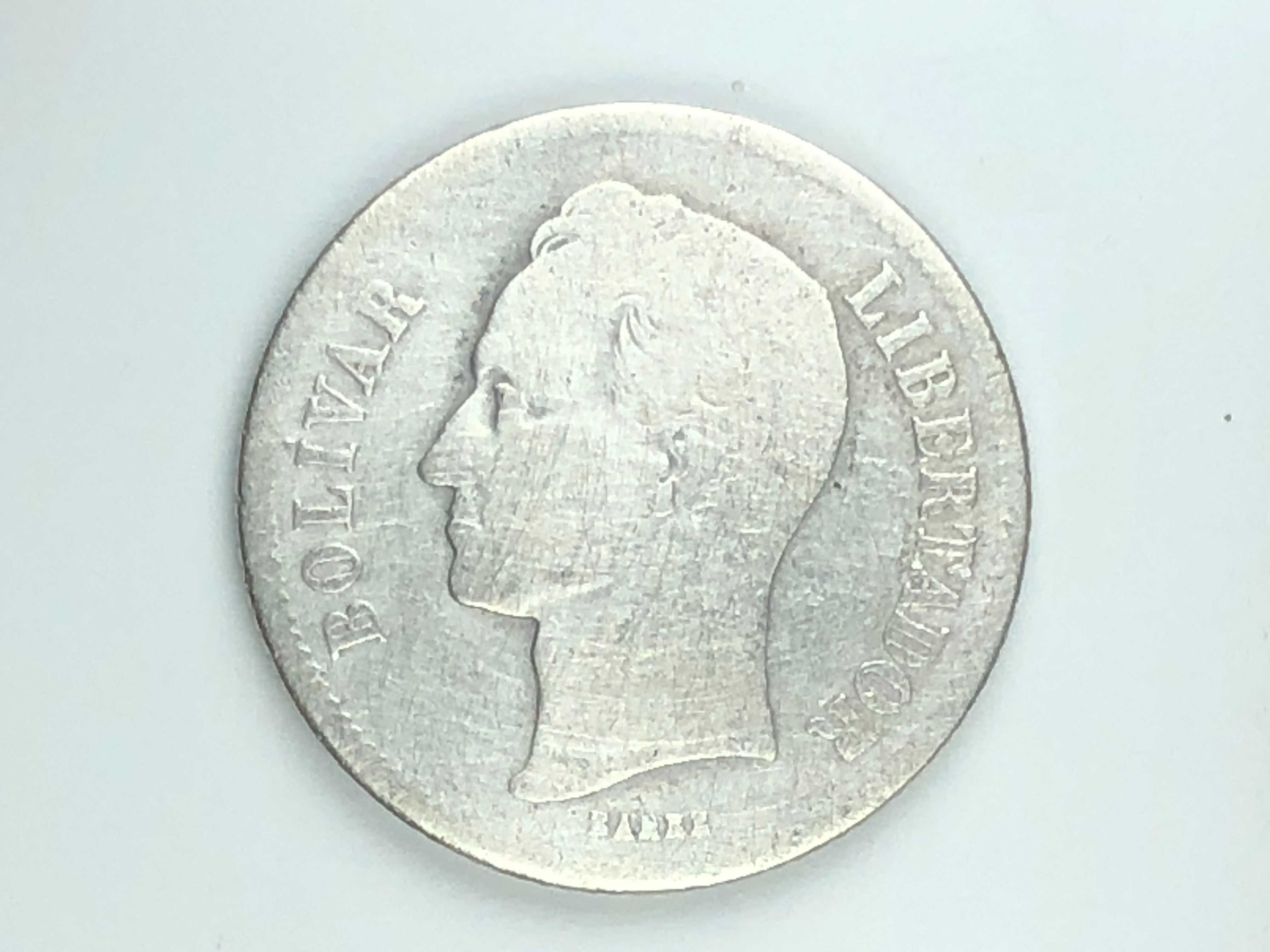 Venezuela 1929 - 2 Bolivar Prata