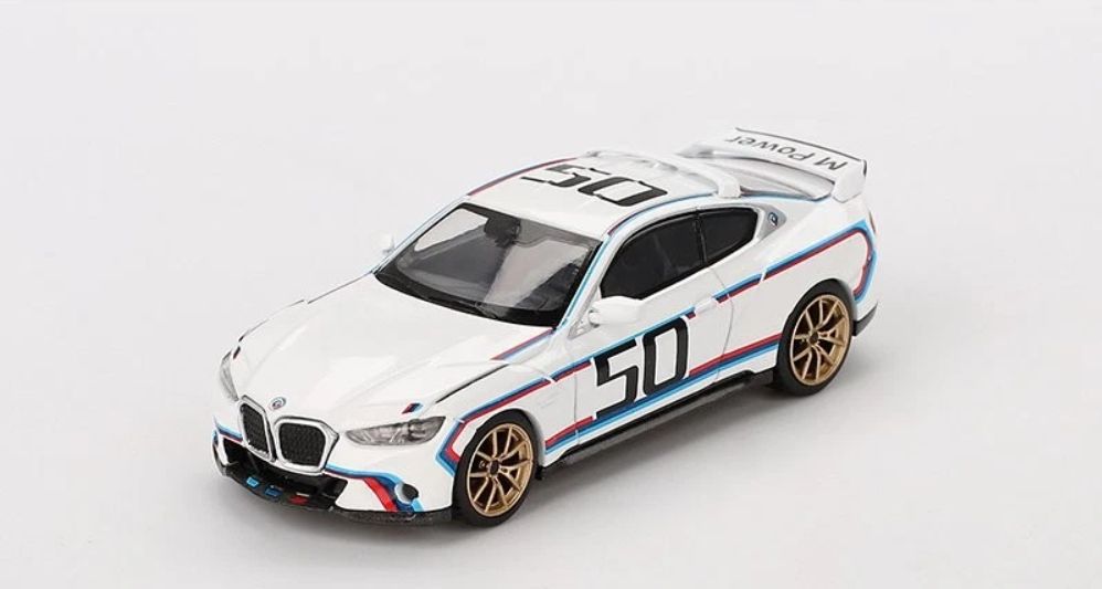 BMW M4 (G82) 3.0 CSL - 2023, white Mini GT 1:64