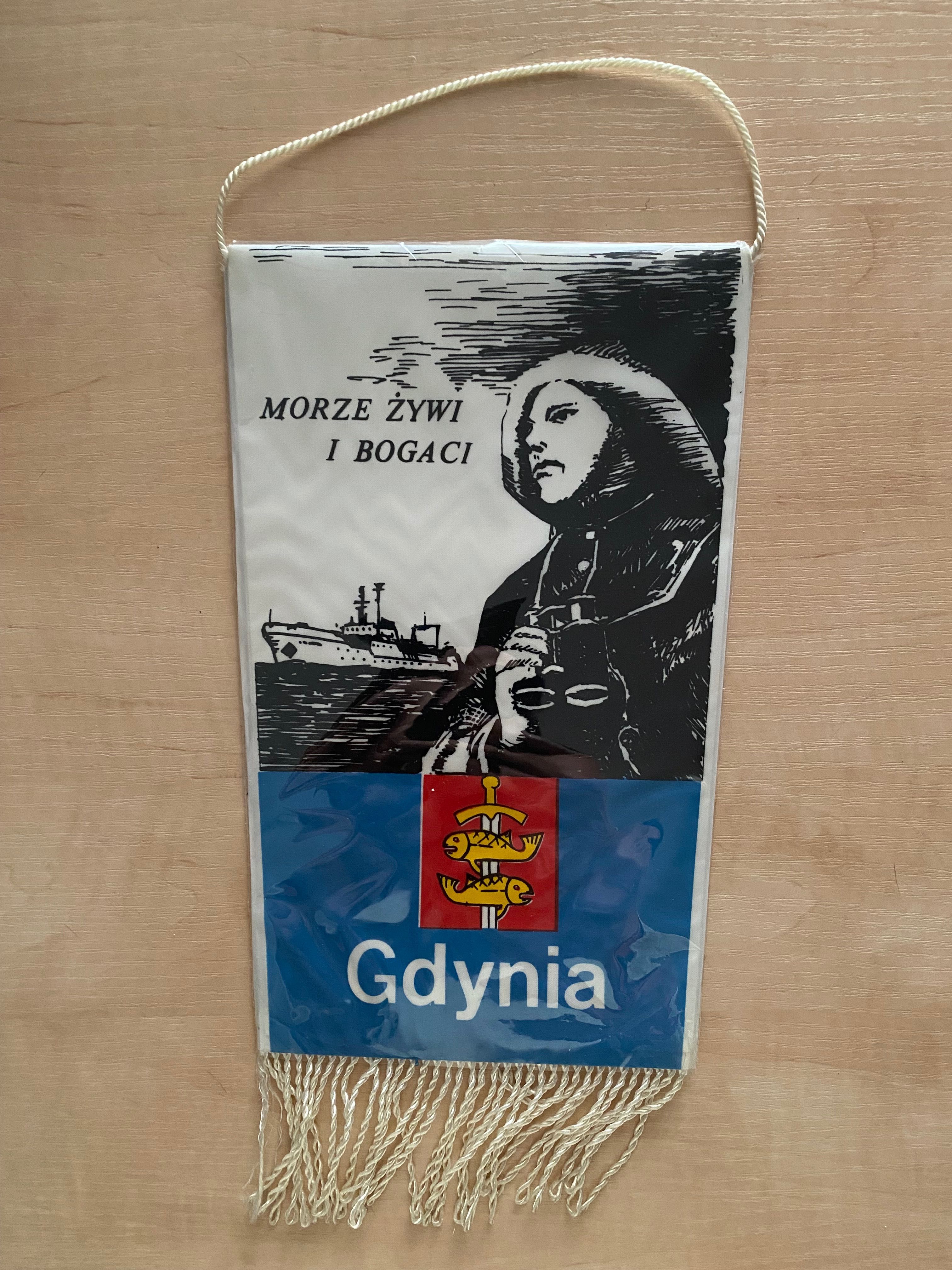 Proporczyk Dalmor Gdynia - Morze żywi i bogaci.