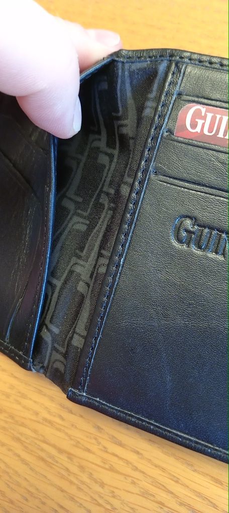 Portfel męski skórzany czarny Guinness