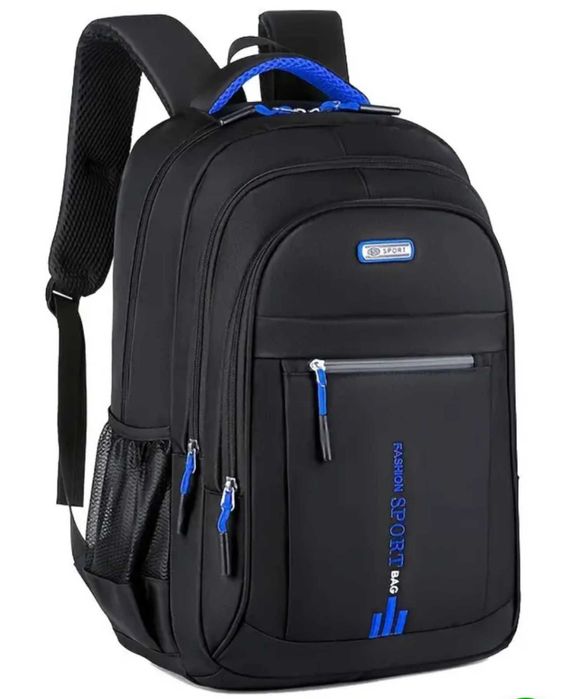 Рюкзак городской SPORTS FS. Цвет черный с цветным принтом.