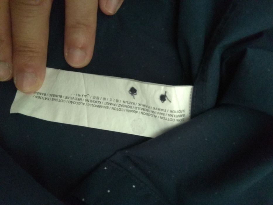 Camisa Azul Marinho Homem Mango | Tamanho XS | Slim Fit [Nova]