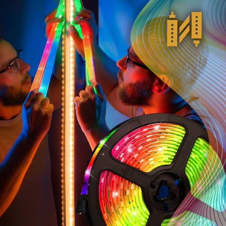 Taśma led smd 5050 rgb zestaw pilot 5m wodoodporna