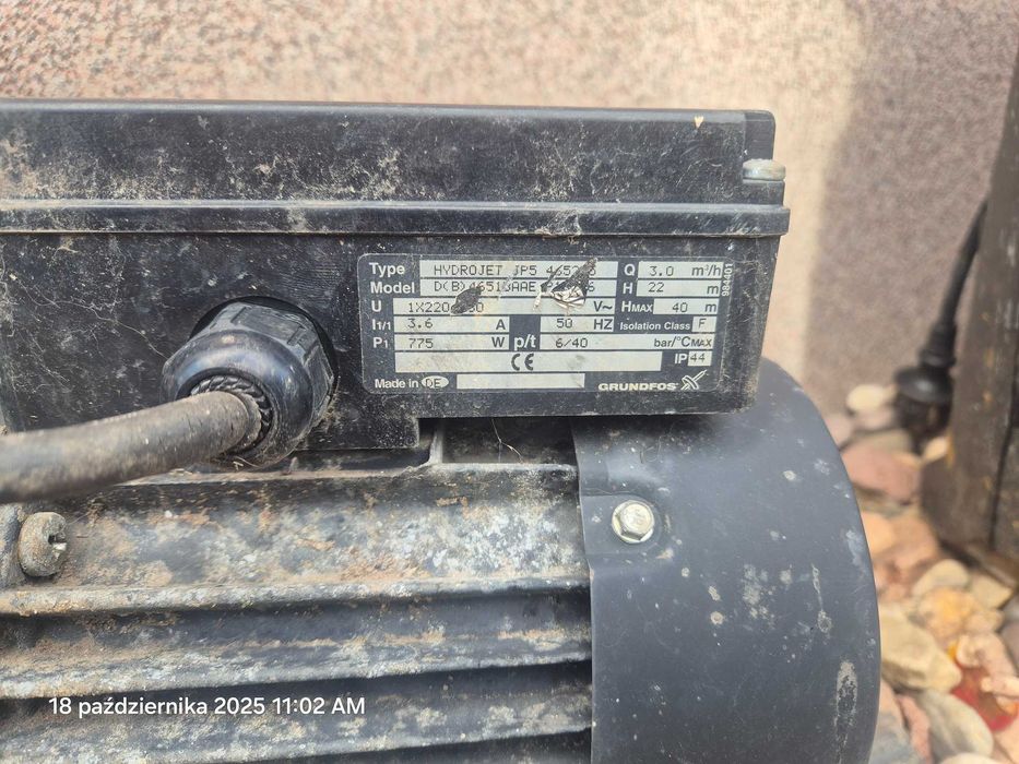 Sprzedam pompy ogrodowe hydrofory