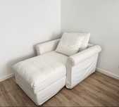 Chaise longue com espaço de arrumação