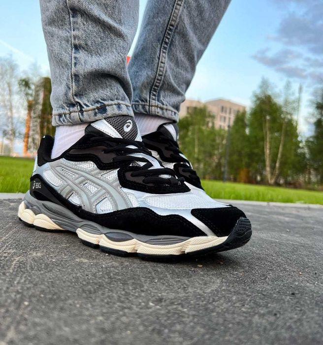 Кроссовки Мужские Asics Gel-NYC 1090 Black Ivory Grey/Кросівки Асікc