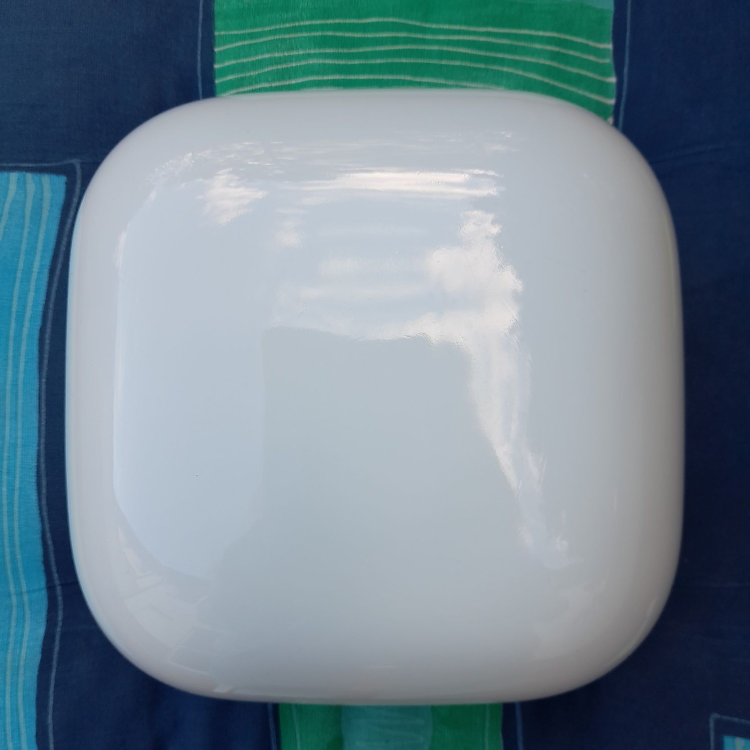 Klosz szklany biały kwadrat 20cm