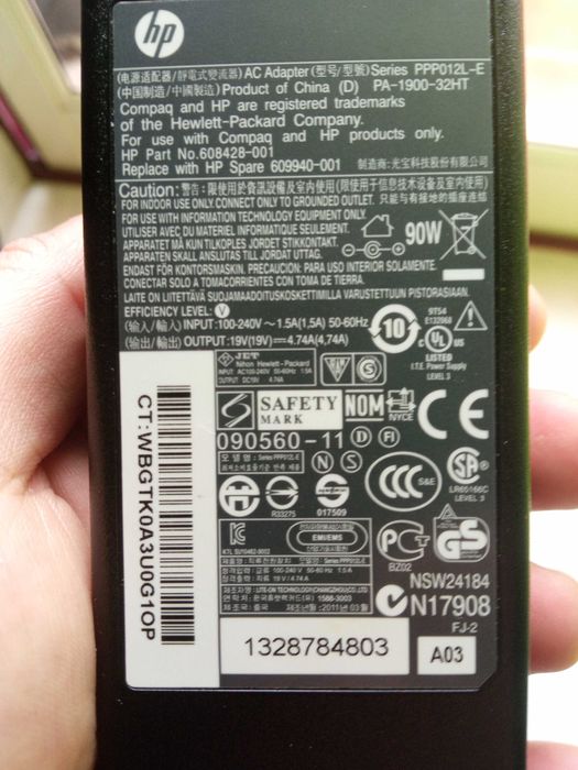 Carregador HP para portátil