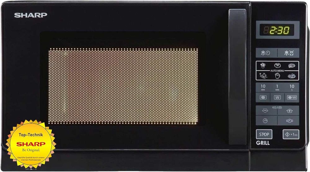 Kuchenka Mikrofalowa Sharp Wolnostojąca Grill R642BKW Czarny