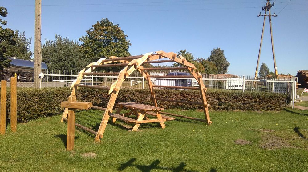 namiot łukowy drewniany/pergola ogrodowa/zadaszenie