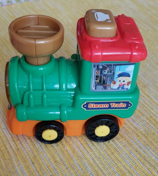 Vtech Toot-toot lokomotywa z elementami ruchomymi.