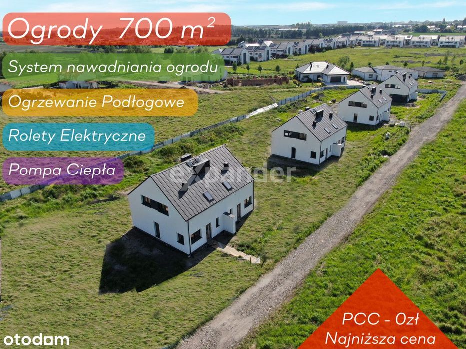 Tarnowo Podgórne bliźniak 94 m² ogród pompa ciepła