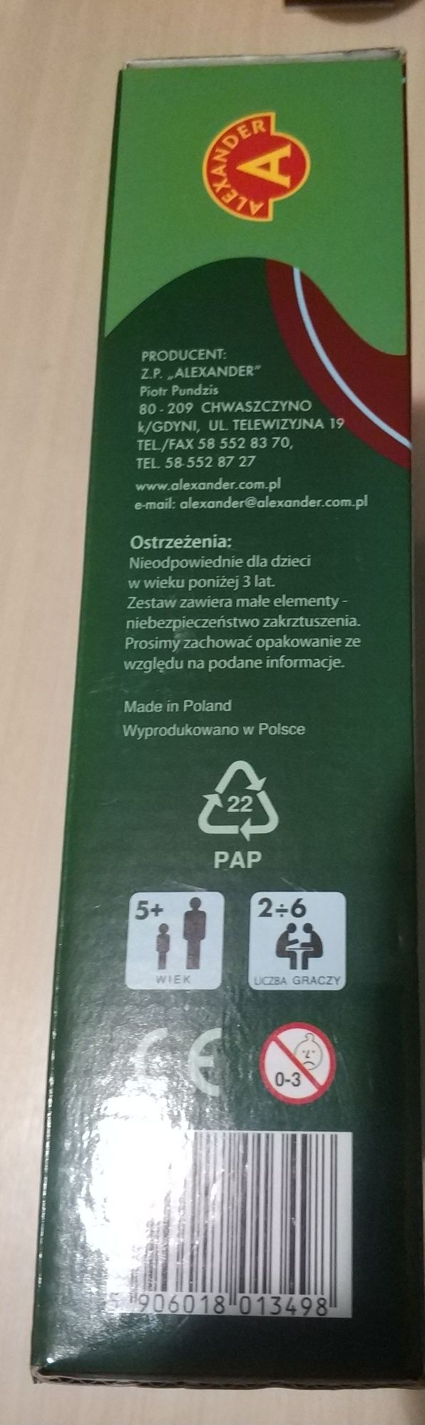 Gry planszowe słowne: "Granie w zdanie" i "Krzyżówka"
