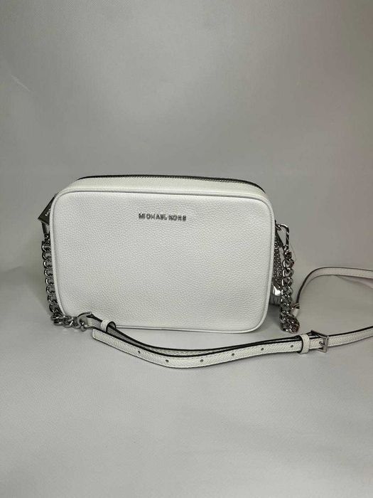 Шкіряна сумка  Michael Kors 32F7Sgnm8L-Optic-White